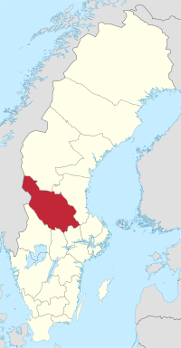 达拉纳省在瑞典的位置