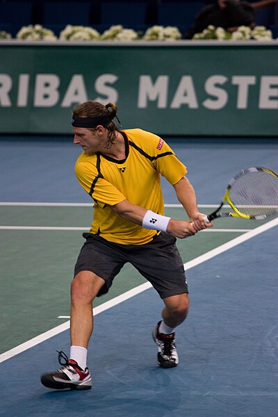 David Nalbandian attempting to defend his title at the 2008 BNP Paribas Masters
