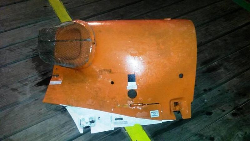 File:Debris from the Pawan Hans Limited Helicopter located by an ONGC Ship in the Offshore Development Area (02).jpg