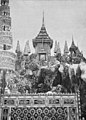 Die Gartenlaube (1897) b 421.jpg Das Haarschneidefest de Kronprinzen von Siam auf dem „Goldenen Berge“ in Bangkok (S)