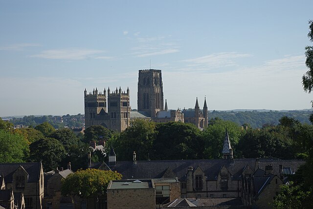 Durham Cathedral seen from outside the chapel