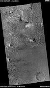 Wide view of layered mesas and buttes, as seen by HiRISE under HiWish program