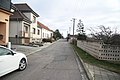 Čeština: Východní pohled do ulice Skryjská v Hrotovicích, okr. Třebíč. English: East view of Skryjská street in Hrotovice, Třebíč District.