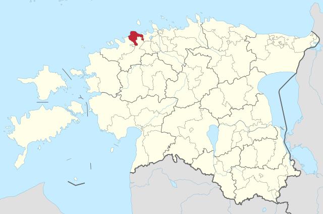 Kart over Harku kommune