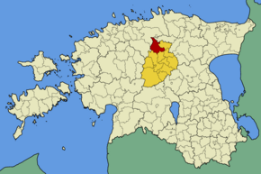 Harta comunei Albu în cadrul Estoniei