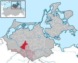 Läget för kommunen Eixen i Landkreis Vorpommern-Rügen