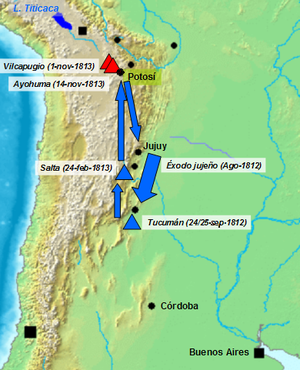 Províncies Unides Del Río De La Plata Exèrcit Del Nord: Primera campanya auxiliadora a lAlt Perú, Segona expedició a lAlt Perú, Tercera Campanya Auxiliadora a lAlt Perú