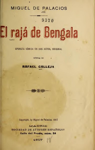 File:El rajá de Bengala - opereta cómica en dos actos (IA elrajadebengalao4081call).pdf