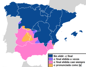 Elisión de la -z en el español de Europa.