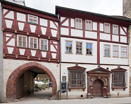 Erfurt Haus zum Gueldenen Kroenbacken von Nordosten 20120901