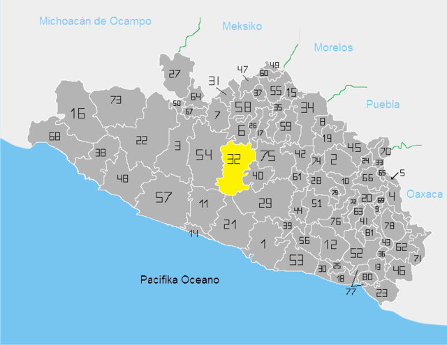 Localização de General Heliodoro Castillo no estado de Guerrero