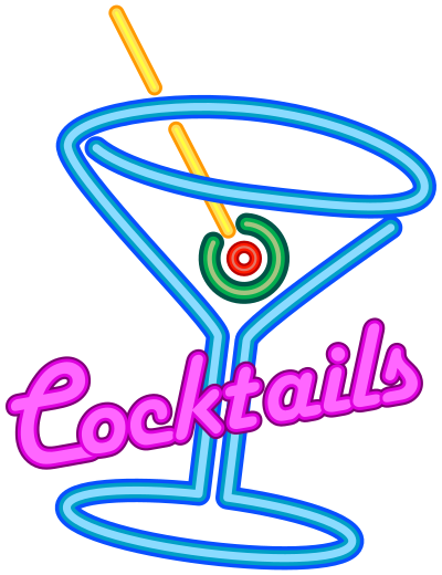 File:Faux Neon Cocktails Sign.svg