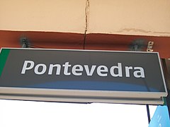 Letreiro da estación.