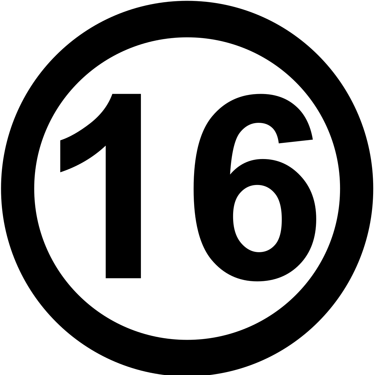 Число 16 представлено