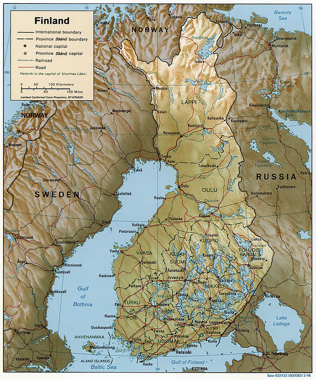 Mapo di Finlandia.