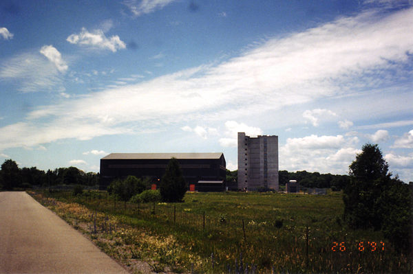 A fire house at the Institute for Research in Construction, used to provide information to aid building code and fire code development in Canada.