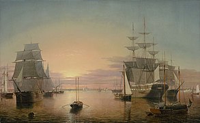 El puerto de Boston (1850-1855), de Fitz Henry Lane, Museum of Fine Arts, Boston