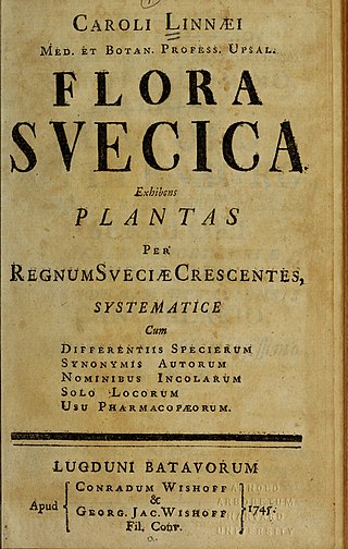 <i>Flora Svecica</i> Book by Carolus Linnaeus