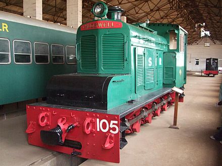 Old locomotives at the National Railway Museum.