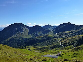 Blick auf das Furkajoch von Osten