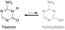 Gleichgewicht Triazinon-Hydroxytriazin