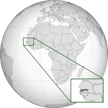 Description de l'image Gambia (orthographic projection with inset).svg.