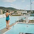 Gamle Marienlyst utebad i 1966, på Strømsø i Drammen.