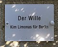 "Der Wille" von Kim Limonas, Koenigsallee 19a, Berlin-Grunewald, Deutschland