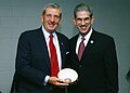 General Tommy Franks with University of Texas at Arlington President James Spaniolo (10009611).jpg