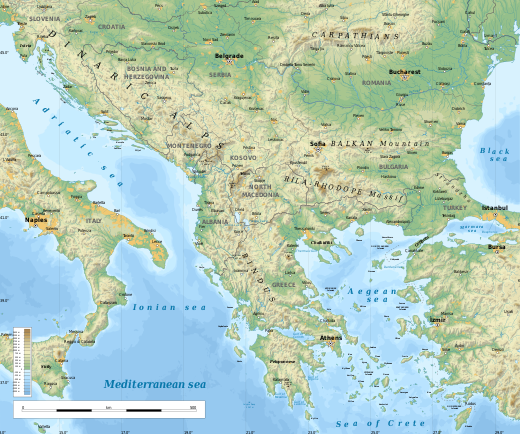 The Balkan region according to Prof. R. J. Crampton