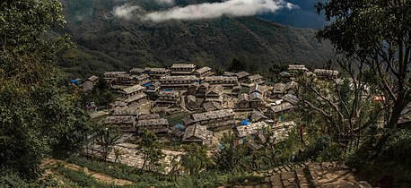 Top view of Ghandruk