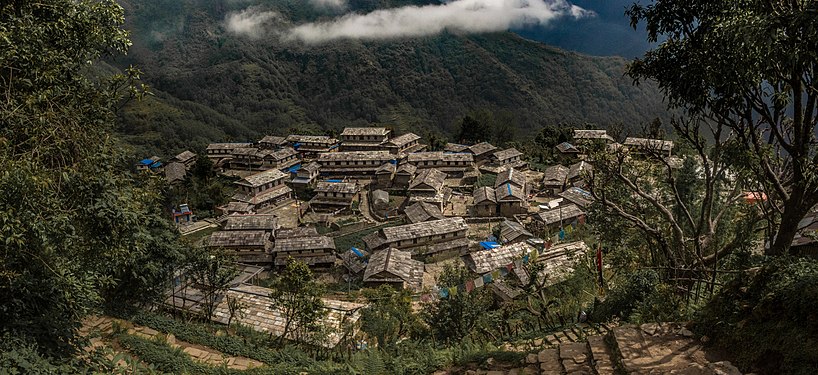 Ghandruk is a popular place for treks in the Annapurna range of Nepal. © Utsab Raj Giri