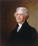 Prezident Spojených států Thomas Jefferson, asi 1821, Národní galerie umění, Washington