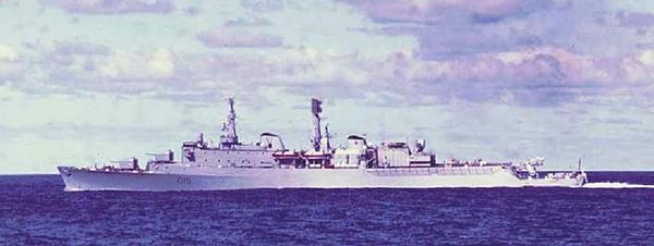 HMS Glamorgan in 1972