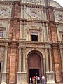 The ornated entrance to the Basilica of Bom Jesus.