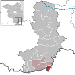 Läget för kommunen Grünewald i Landkreis Oberspreewald-Lausitz