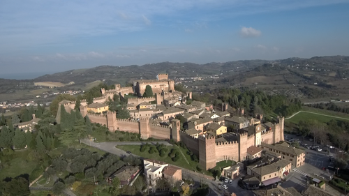 Gradara 002. Градара Италия. Кастелло ди Градара. Замок Градара. Градара (коммуна).