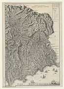 Grande carte des Alpes de Jean Villaret (1758).