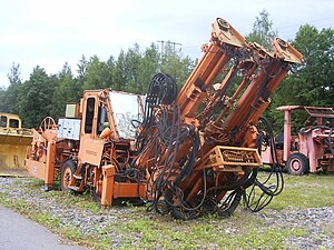 English: Mining equipment in Grängesberg