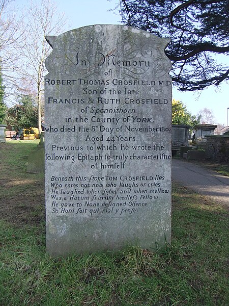 File:Gravestone of Tom Crosfield.jpg