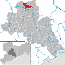 Läget för kommunen Großweitzschen i Landkreis Mittelsachsen