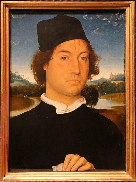 File:Hans memling, ritratto d'uomo con lettera, 1475 ca. (uffizi) 01.jpg