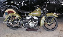 Harley-Davidson mod. WL (1947) in Riga motor museum
