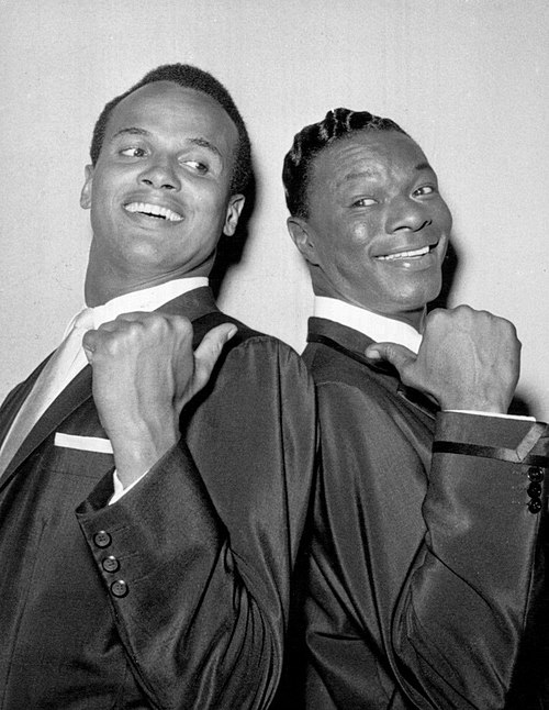 Belafonte with Nat King Cole in 1957