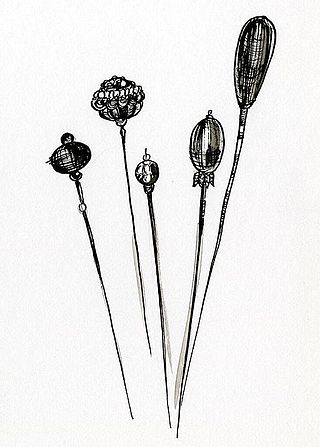 <span class="mw-page-title-main">Hatpin</span> Long pin worn to secure or decorate a hat