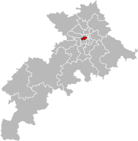 Poziția localității Cantonul Toulouse-1