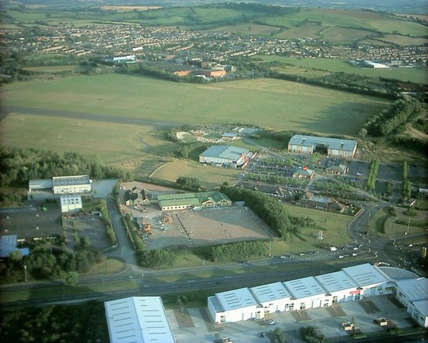 Part of the former runway can be seen in what is now Hengrove Park