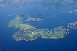 Aerial view dari pulau