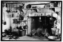 Interior of the kitchen Historic American Buildings Survey, Arnold Moses, Photographer, March 29, 1937, KITCHEN. - Frederick Van Cortlandt Mansion, Broadway and Two-hundred-forty-second Street, Bronx, HABS NY,3-BRONX,5-8.tif