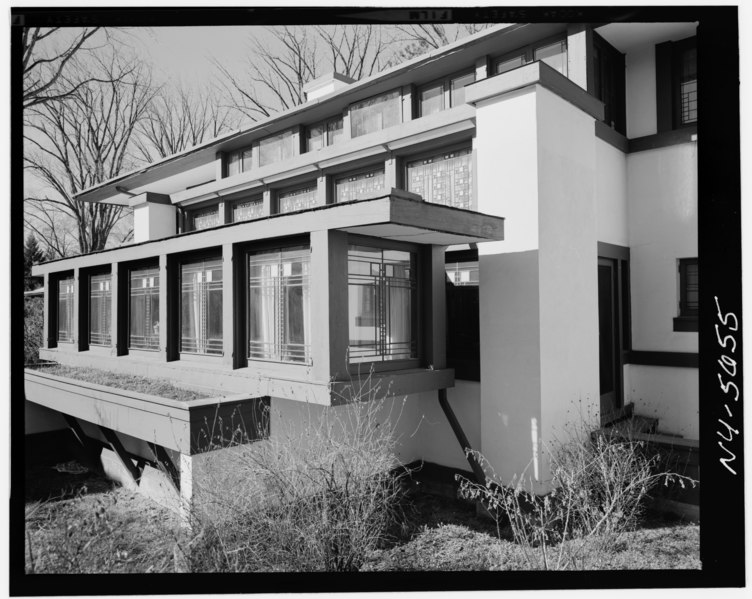 File:Historic American Buildings Survey, Hans Padelt, Photographer Winter 1968 (2 1-4' x 2 3-4' negative), DETAIL OF DINING ROOM BAY FROM SOUTH. - E. E. Boynton House, 16 East HABS NY,28-ROCH,29-2.tif